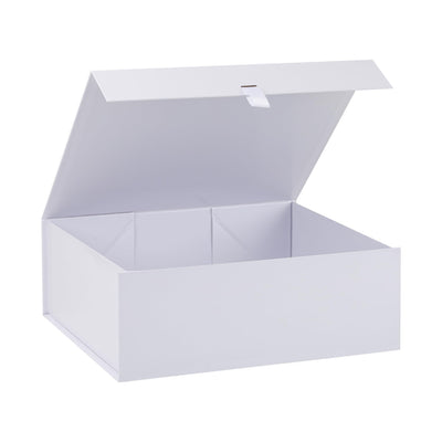 Large gift box,13.5x12x5 inch white gift boxes with Lids for Presents,magnetic gift box for bridesmaid proposal box