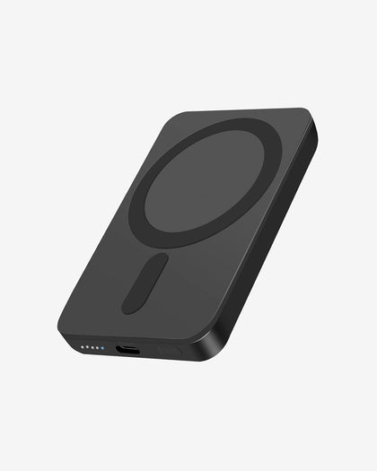 Mini MagSafe-Compatible Portable Charger, 5000mAh 5W Compact Magnetic Power Bank for iPhone 16/15/14/13/12, 12W USB-C