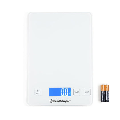 High Capacity Baking & Kitchen Scale (Weighs up to 33lbs/15kg of Ingredients), 1-Gram Precision, Five Unit Options