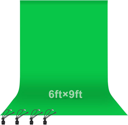 6x9Ft Green Screen Backdrop,Photography Greenscreen Background | Polyester Green Screen Fabric Cloth, Greenscreen