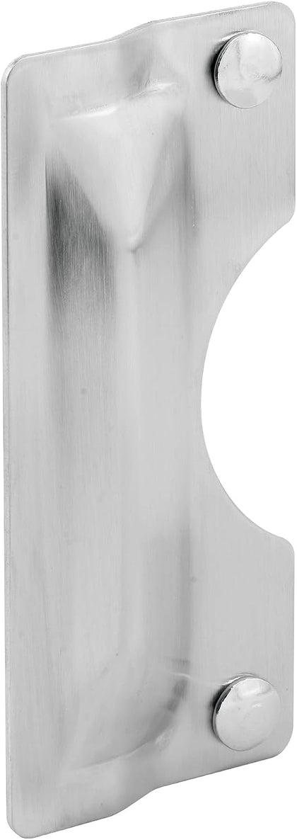 U 9496 Latch Guard Plate Cover – Protect Against Forced Entry, Easy to Install on Out-Swinging Doors – Stainless