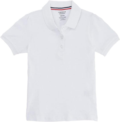 Girls' Short Sleeve Stretch Pique Polo Shirt