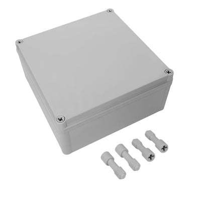 Junction Box IP67 Waterproof Dustproof ABS Plastic Project Box for Electrical Outdoor Enclosure Gray 7.9 x 7.9 x 3.7