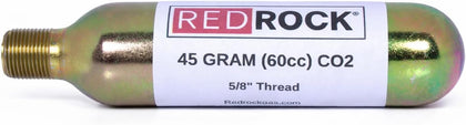 45 Gram (60cc) CO₂ Cartridge – Threaded 5/8-18 UNF CO2 Canister for Inflatable Life Jackets, Airbag Vests, Airguns