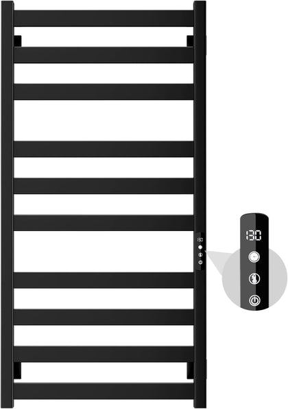 Towel Warmer 10 Bars, 39.4 Inch Stainless Steel Towel Warmer Rack | for Bathroom, Wall Mounted Towel Heater With