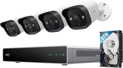 eufy PoE NVR System E40, 4-Cam, 2TB HDD, PoE Wired