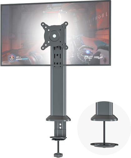Single Desk Monitor Arm Mount Stand Fit for 13 inch to 32 inch Flat Curved Computer Screen with Swivel, Height