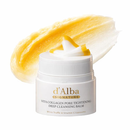 Signature Vita Collagen Deep Cleansing Balm (1.69 fl oz), All-in-One Makeup Remover with Vitamin C, Pore Care, 3-in-1