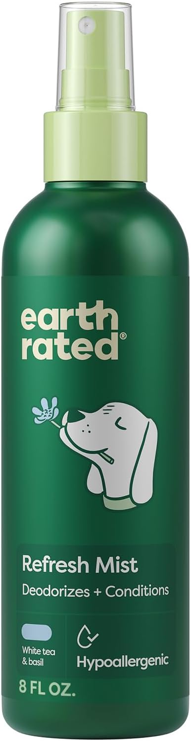 Dog Deodorizing Refresh Mist Spray, White Tea & Basil, 8oz