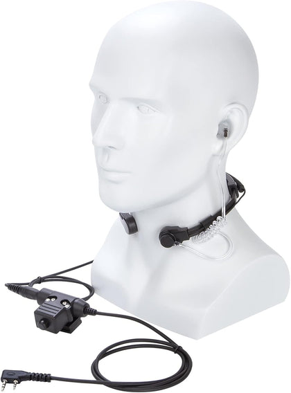 Throat Mic Tactical Earpiece U94 PTT 2 Pin TK Jack 7.0mm Plug Push to Talk Headset for Baofeng UV5R BF-F8HP UV-17