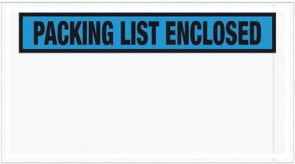 5 1/2 x 10" Blue "Packing List Enclosed" Envelopes