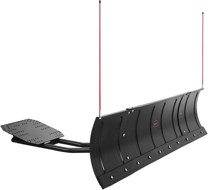 Snow Plow Blade, 43 in/72 in Width Adjustable Snow Plow Kit, Easy to Detach, Universal Mount Plowing Attachment with