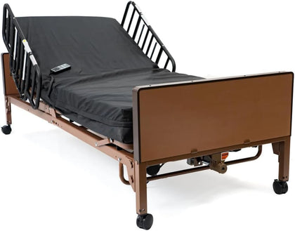 MedPlus Scratch-Resistant Fully-Electric Homecare Hospital Bed (36in x 80in, 169 lbs, 450 lbs Weight Capacity)