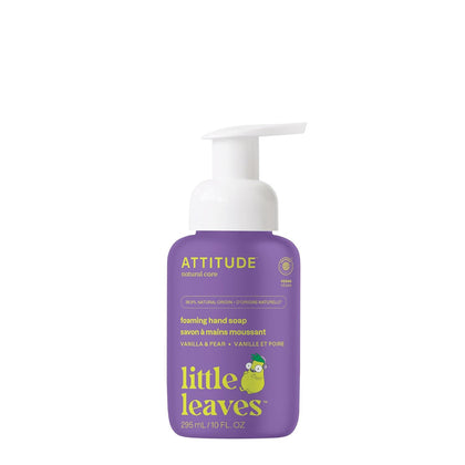 ATTITUDE Foaming Hand Soap for Kids, EWG Verified, Vanilla & Pear, 10 oz