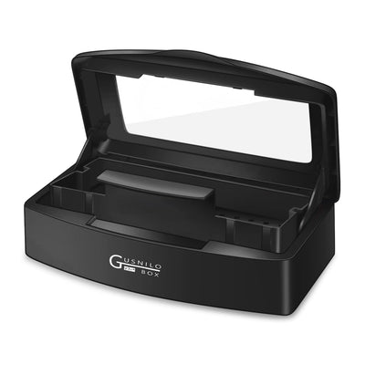 nail art tools sterilizer box for nail tools, tweezers, hair salon, spa and trimmer manicure equipment (1 piece, black)