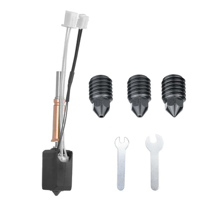 Upgrade Hotend Kit for Anycubic Kobra 3 3D Printer - 24V 60W Ceramic Heater, Quick Swap, Hardened Steel Nozzle