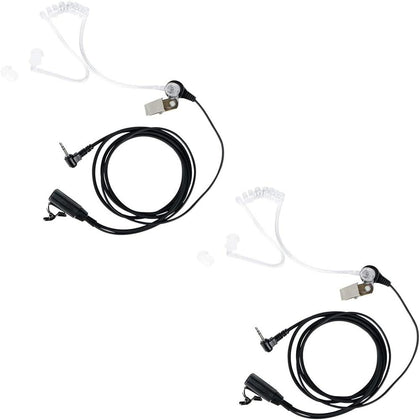 Acoustic Tube Earpiece 2-Pack Compatible with MH230R MR350R T200 | Surveillance Headset, Covert, PTT Mic, Comfort