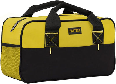 14 Inch Zipper Tool Bag, Small Wide Mouth Tool Tote Bag, Waterproof Tool Organizer Tote, Soft Handle Carrying Toolbag