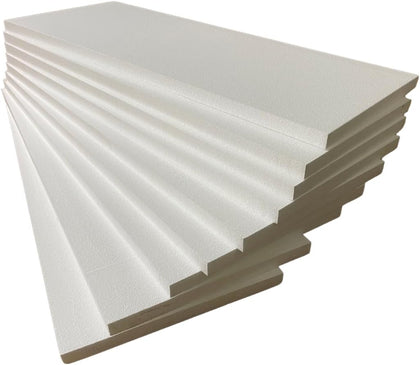 Garage Door Insulation Kit, White EPS Foam Panels, 8 Pack, 1.25x20x54 Inches, R-Value 5.0, Temperature Control, Noise