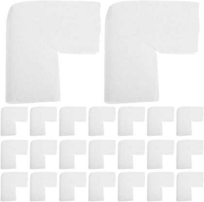 25 Pcs Picture Frame Corner Protectors, White Foam Packing Guards