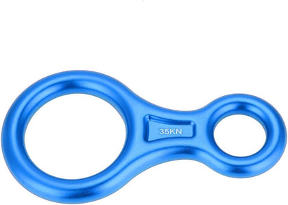 35KN Figure 8 Word Rope Descender,Rappel Ring Rock Climbing Rescue Gear for Climbing Belaying and Rappelling Device