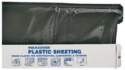 6846935 6 mm Polyethylene Sheeting, 14' x 100', Black
