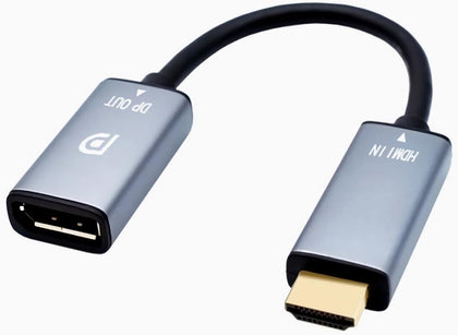 HDMI to DisplayPort Adapter 4K@60Hz High Speed HDMI Male to DP Female Converter Cable Compatible for PC Graphics Card