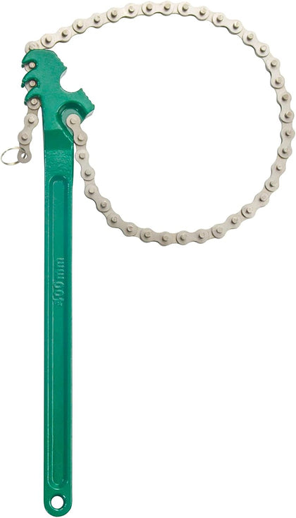 16 Inch Sturdy Adjustable Heavy Duty Ratcheting Chain Oil Filter Wrench Reversible Chain Style Pipe Fitter Wrench