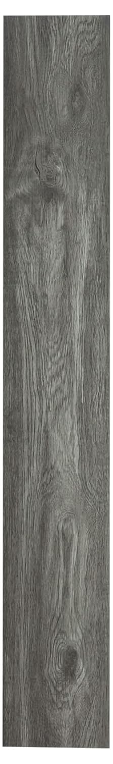 SPC Vinyl Plank Flooring 9 Pieces Easy DIY Luxury Vinyl Flooring Tiles Wood Look Water Proof Surface Rigid Core Grey
