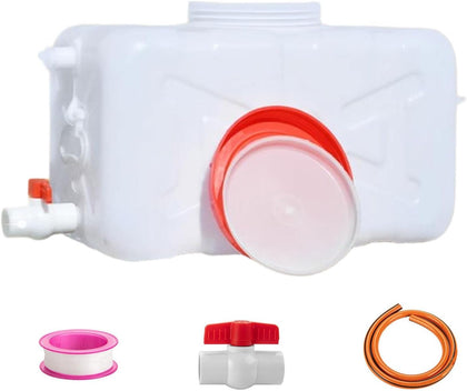 Large Capacity Water Container with Spigot Hose, Portable Water Storage Tank 52.8 Gallon No Leakage Camping Water