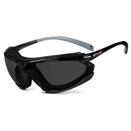 Optic Max - Anti-fog Protective Eyewear for Men - Safety Glasses with 3 Lens Options - Clear, Amber or Gray