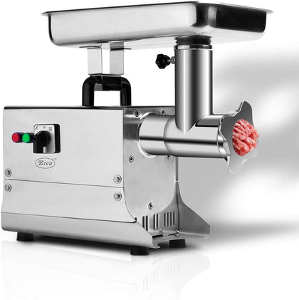 #22 1.5HP Electric Stainless Steel Commercial Grade Meat Grinder & Sausage Stuffer 1100 Watts 485 LBS Per/Hr