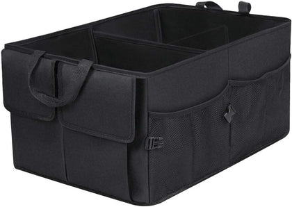Car Trunk Backseat Organizer for SUV, 8 Pocket Waterproof, Dust-proof, Sturdy Foldable Cargo Net Storage for More