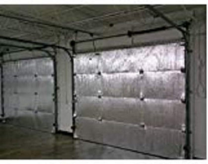 NASA TECH White Reflective Foam Core 2 Car Garage Door Insulation Kit 16FT (Wide) x 8FT (HIGH) R Value 8.0 Made in