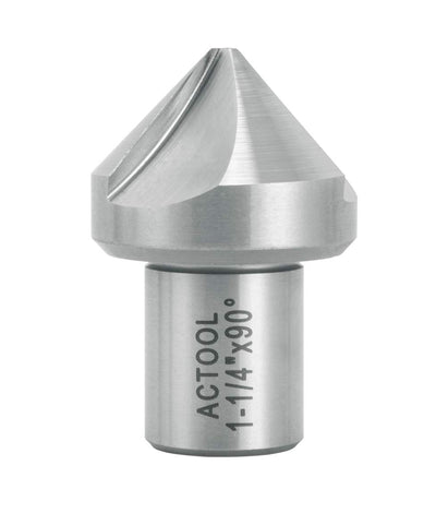 HSS Countersink 1-1/4'' Diameter with 3/4'' Weldon Shank