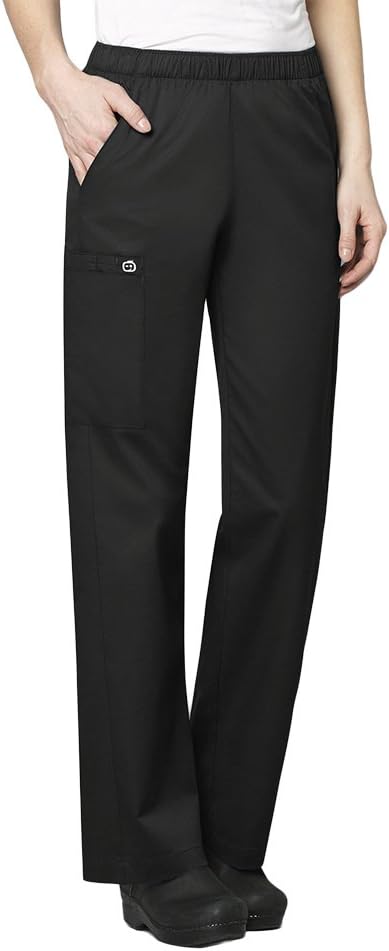 WonderWORK Scrubs for Women, Pull-On Cargo Scrub Pants