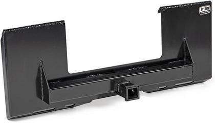 Universal Cut Out Receiver Mount Plate, 1/4" Thick Skid Steer Plate Attachment, 2" Receiver Hitch, 3000 LB Weight