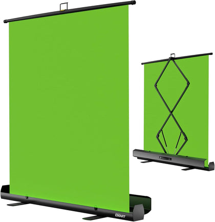 Green Screen, 58x74in Collapsible Chroma Key Panel for Backdrop | Portable & Retractable Wrinkle-Resistant Backdrop
