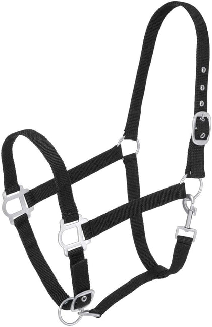 Tough1 Nylon Horse Halter with Satin Hardware