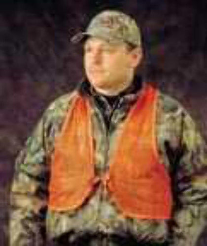 Adult Mesh Safety Vest - Blaze Orange High Visibility Mesh Breathable Vest for Hunting, One Size Fit All