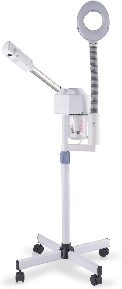 2 in 1 Facial Steamer with 5X Magnifying Lamp & Touch Screen, Esthetician Steamer Professional Face Spa Mist Steam