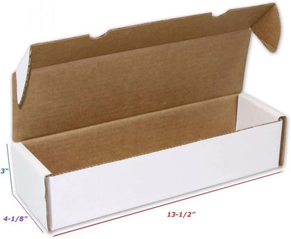 Single Row Gaming Card Storage Box - 1 Pack | 1000 Count Holder Box | Corrugated Paper Cardboard Holder | Card
