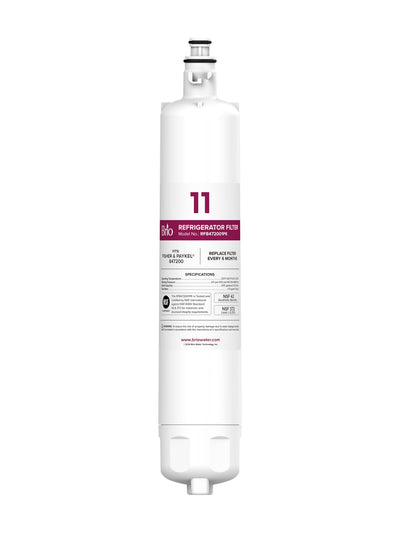 Brio Replacement Refrigerator Filter for Fisher & Paykel 847200 | Significantly reduces unpleasant Tastes, Odors, Chlorine, and VOCs from Fridge Water & Ice | NSF Certified