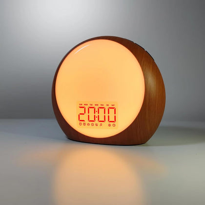 Wake Up Light Sunrise Alarm Clock White Noise Machine with Sunrise Sunset Simulation for Heavy Sleepers Kids Bedroom