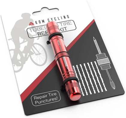 Tubeless Tire Repair Kit for Bikes 8 Colors! Fixes Mountain Bike and Road Bicycle Tire Punctures