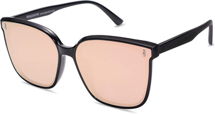Sunglasses for Women Men Vintage Style Shades UV400 Mirrored Lens | Trendy Design Sunnies Lightweight Comfortable and