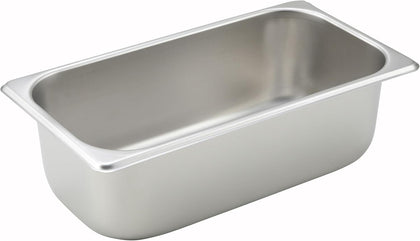 1/3 Size Pan, 4-Inch,Stainless Steel,Medium, 12.75"D x 7"W x 4"H