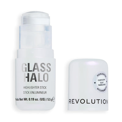 Revolution Glass Halo Highlighter Stick for Face & Body, Clear Glow