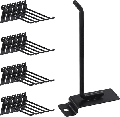 20Pcs 6 Inch Heavy Duty Slatwall Hooks Assortment Kit, Slatwall Accessories Slatwall Panel Hooks Garage Organization