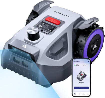 M5 Lidar Robot Lawn Mower, 360°LiDAR+Vision Perimeter Wire Free 1/8 Acre, Vision Obstacle Avoidance Robotic Lawnmower